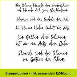 Blumen sind ... - Stempelgummi